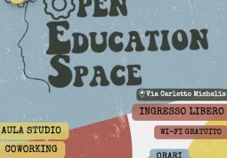 Locandina Aula studio e coworking a Open Education Space